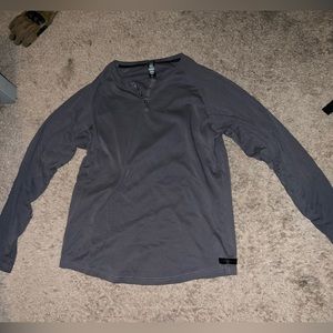 Alphalete Long Sleeve Shirt with Buttons